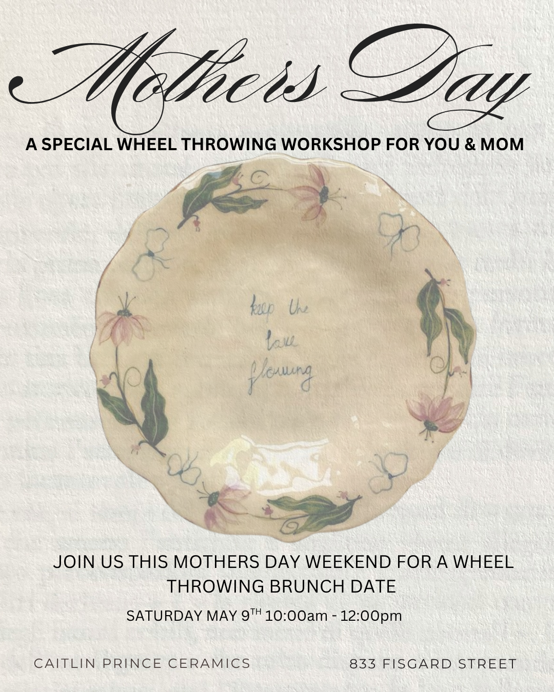 Mothers Day Special! Wheel Throwing Workshop