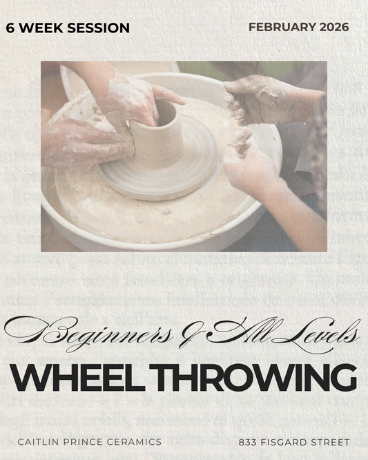 6 Week Beginners & All Levels Wheel Throwing |  FEBRUARY / MARCH 2026