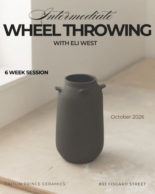 Intermediate Wheel Throwing | OCTOBER 2026
