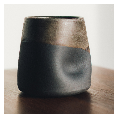 Dimple Cup - black clay