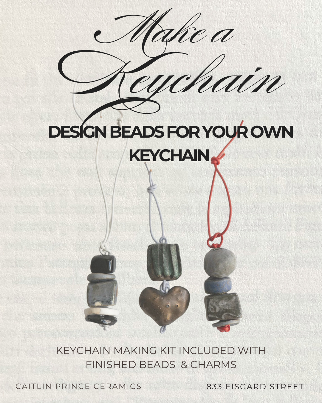 Make Beads for a Custom Keychain