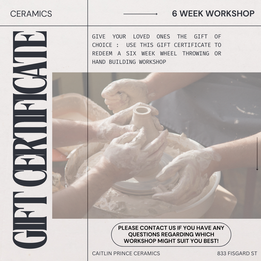 ❁ 6 WEEK WORKSHOP ❁ GIFT CARD ❁