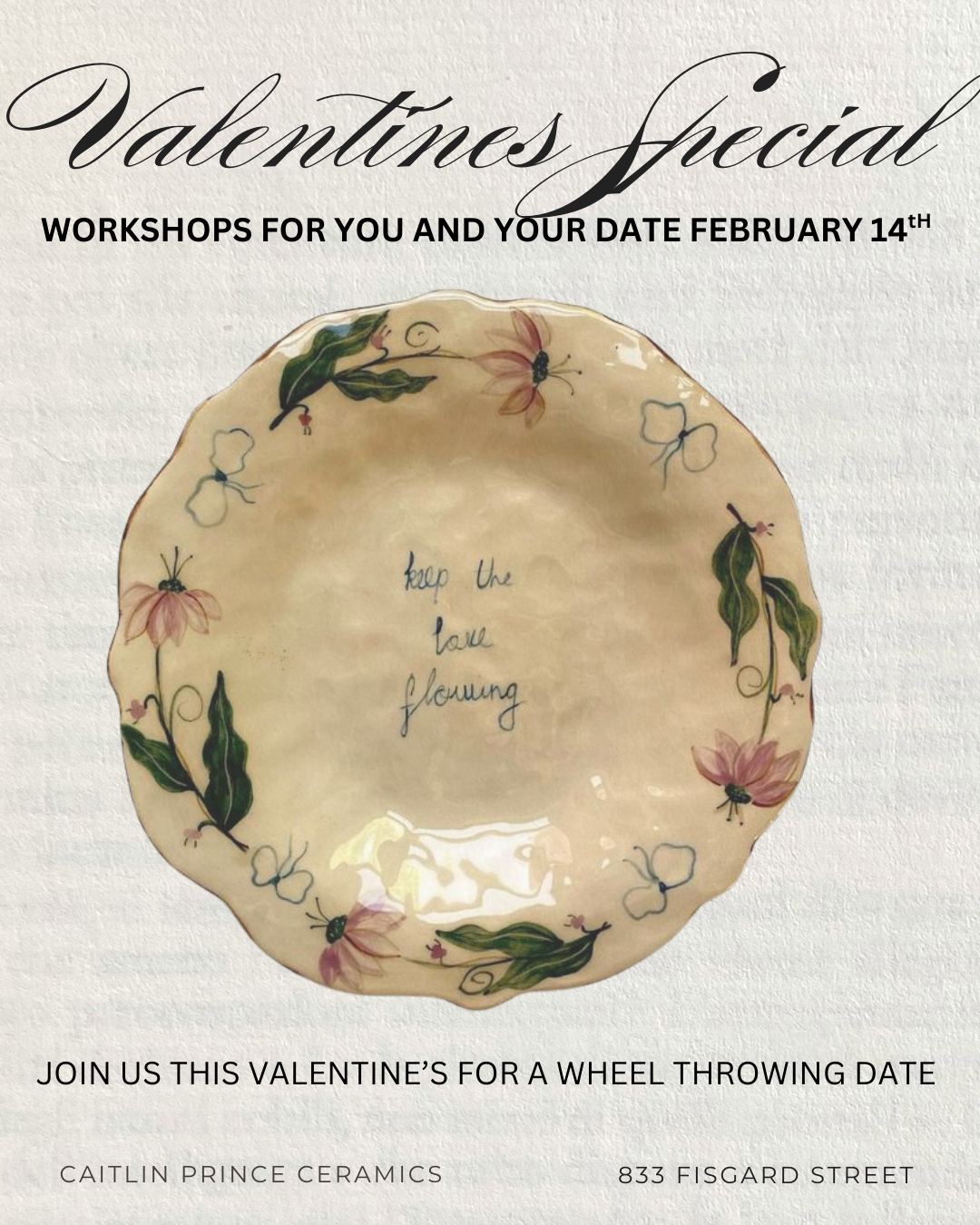 Valentine's Day Special: Wheel Throwing Workshop!