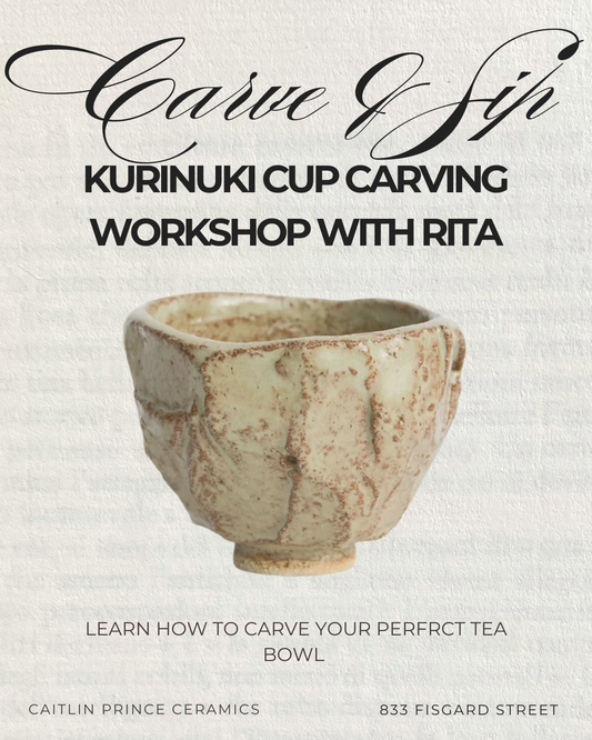 Kurinuki Cup Carving Workshop with Rita